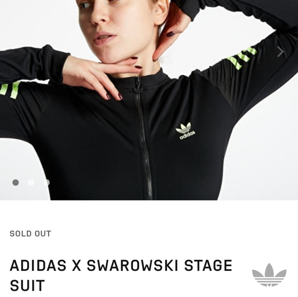 Adidas Black Jumpsuit Stretchy Form-Fitting Design - Picture 2 of 12